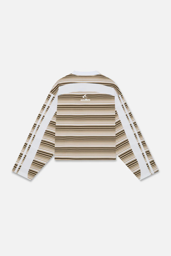 Scuffers Sport Tech Brown Striped Long sleeve