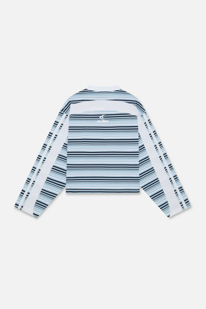 Scuffers Sport Tech Navy Striped Long sleeve
