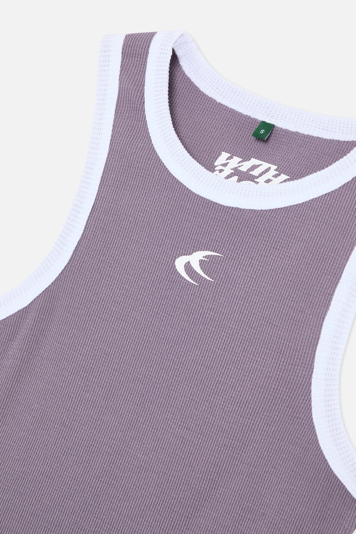 Scuffers Waffle SCFF Dusty Purple Tank Top