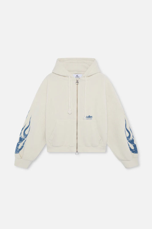 Scuffers Flame Ecru Zipper
