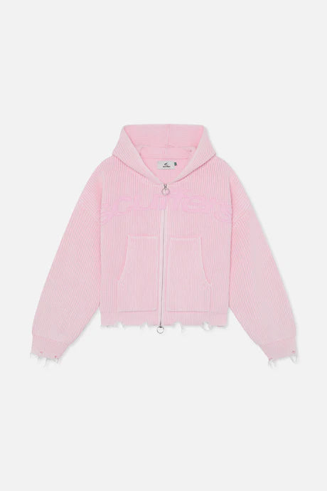 Scuffers New Light Pink Buzz Knit Zipper