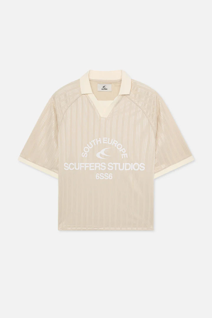 Scuffers Rising Ecru Football T-Shirt